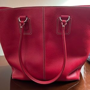 Tod’s Red Leather Tote